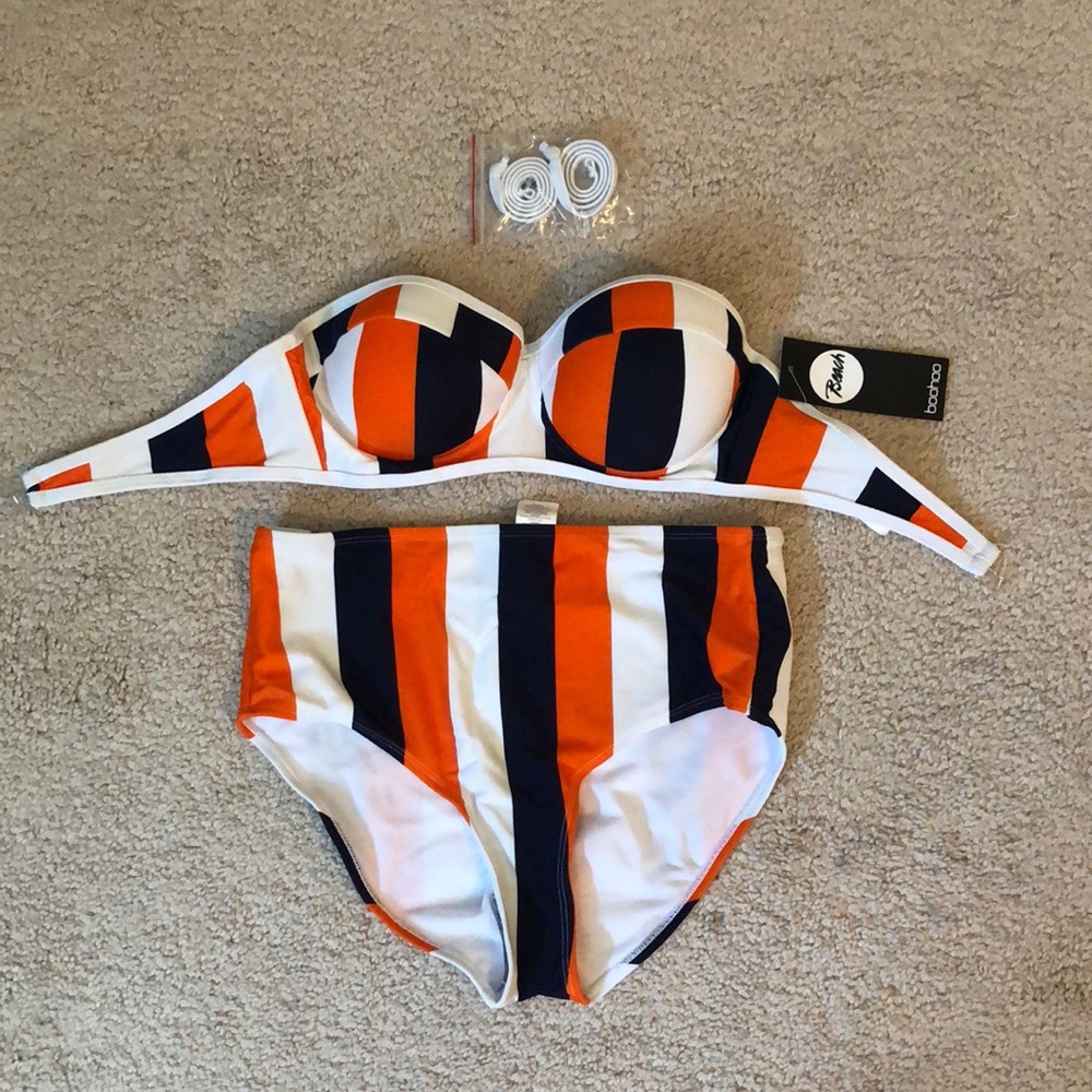 High waisted two piece swimsuit